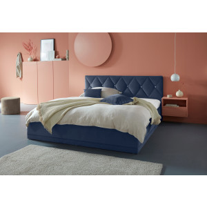 Westfalia Polsterbetten Gestoffeerd bed ADAMAS ook met bedlade, knoopdetails met stras