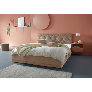 Westfalia Polsterbetten Gestoffeerd bed ADAMAS ook met bedlade, knoopdetails met stras