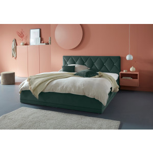 Westfalia Polsterbetten Gestoffeerd bed ADAMAS ook met bedlade, knoopdetails met stras