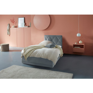 Westfalia Polsterbetten Gestoffeerd bed ADAMAS ook met bedlade, knoopdetails met stras