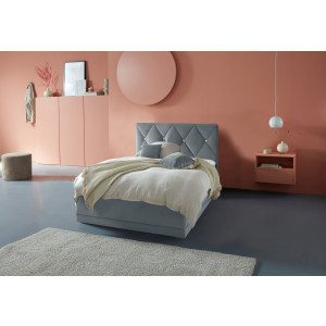 Westfalia Polsterbetten Gestoffeerd bed ADAMAS ook met bedlade, knoopdetails met stras