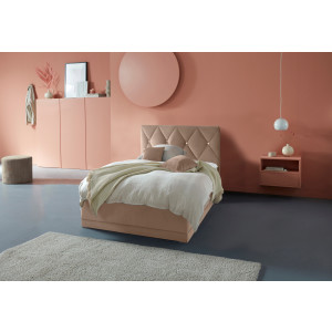 Westfalia Polsterbetten Gestoffeerd bed ADAMAS ook met bedlade, knoopdetails met stras