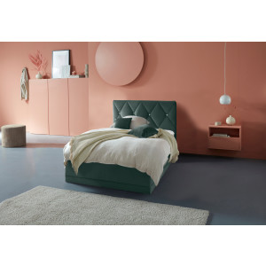 Westfalia Polsterbetten Gestoffeerd bed ADAMAS ook met bedlade, knoopdetails met stras