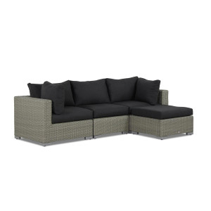 Garden Collections Toronto chaise longue loungeset 4-delig