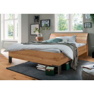 WIEMANN Futonbed Monaco met stijlvol houten hoofdbord, made in germany