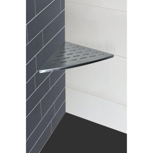 Wiesbaden InWall hoekplanchet 29 x 29 cm RVS 33.4190