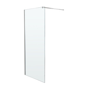 Wiesbaden Slim inloopdouche met RVS profiel en stabilisatiestang 70x200cm 8mm helder glas sw203906/sw203912