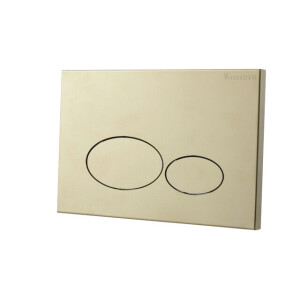 Wiesbaden X32 Metal drukplaat voor inbouwreservoir geborsteld messing 32.4675