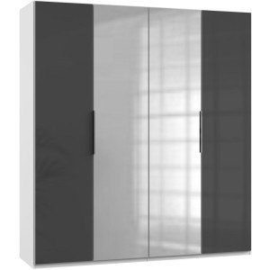 Wimex Kledingkast Niveau met glas- en spiegeldeuren
