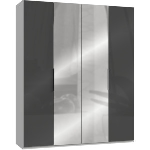 Wimex Kledingkast Niveau met glas- en spiegeldeuren