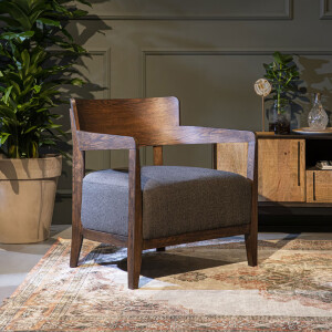 Dutchbone Fauteuil 'Duran', kleur Grijs