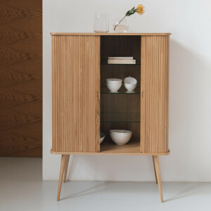 Zuiver Opbergkast 'Barbier' Essenhout, 140 x 100cm, kleur Naturel