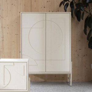 Zuiver Opbergkast 'Faces' Eikenhout, 140 x 100cm, kleur Beige