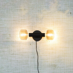Zuiver Wandlamp 'Hawk' 2-lamps, kleur Zwart