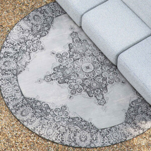 Zuiver Outdoor Vloerkleed 'Coventry' 280cm, kleur Zwart