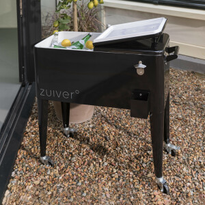 Zuiver Koelbox 'Be Cool' Op wielen, kleur Zwart