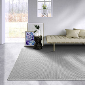Wollen Vloerkleed Charles - Lichtgrijs 290x200cm - Wol - Dekbed-Discounter.nl