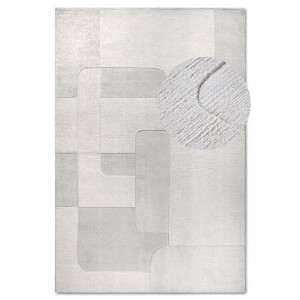 Wollen Vloerkleed Charlotte - Crème 150x80cm - - Dekbed-Discounter.nl