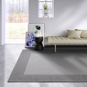 Wollen Vloerkleed Johann - Grijs 290x200cm - Wol - Dekbed-Discounter.nl