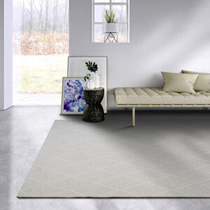 Wollen Vloerkleed Maria - Crème 290x200cm - Wol - Dekbed-Discounter.nl