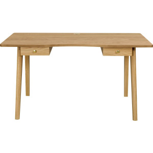 Woodman Bureau Peer in scandinavisch design, tafelpoten van massief eiken