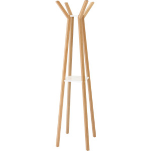 Woodman Kapstok Monti in scandinavisch design, van massief eiken, met 4 haken