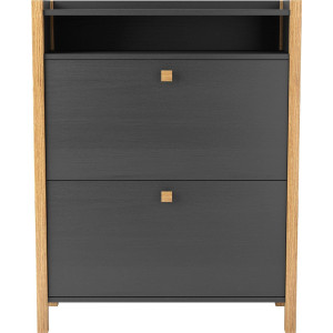 Woodman Schoenenbank Charis in scandinavisch design, houtfineer van eiken