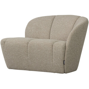 WOOOD 2-zits Bankje 'Mojo' Rechts, Bouclé, kleur Beige Melange