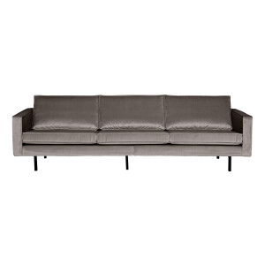 WOOOD Bank 3-zits 'Rodeo' Velvet, 277cm, kleur Taupe