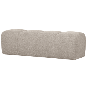 WOOOD Bankje 'Mojo' Bouclé, 160cm, kleur Beige Melange