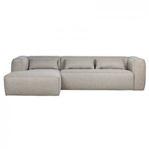 Woood Exclusive Bean Chaise Longue Links - Polyester - Light Grey