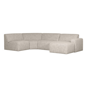 WOOOD Hoekbank 'Avelon' U-vorm, kleur Naturel