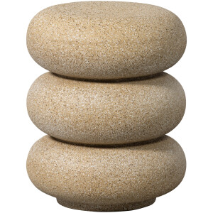 WOOOD Organische Bijzettafel 'Laurel' Magnesiumoxide, kleur Beige