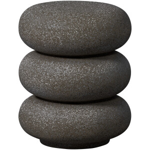 WOOOD Organische Bijzettafel 'Laurel' Magnesiumoxide, kleur Zwart