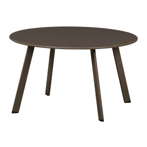 WOOOD Outdoor Bijzettafel 'Fer' 70cm, kleur Donkerbruin