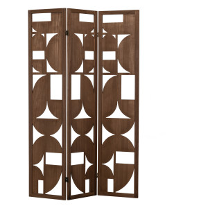 WOOOD Roomdivider 'Alana' kleur Walnoot