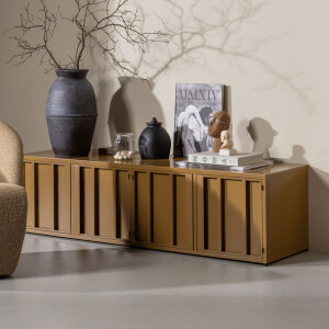 WOOOD TV-meubel 'Level' 160cm, kleur Honing Geel