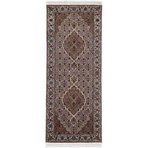 Woven Arts Loper Oosters tapijt Tabriz Mahi met de hand geknoopt, woonkamer, zuivere wol voor een warme omgevingsklimaat