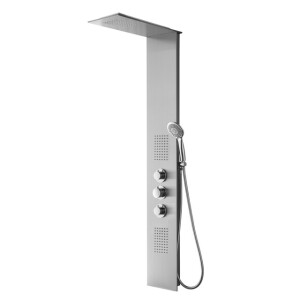 Xellanz Ontario thermostatische douchekolom 150x22 cm RVS 29.3753
