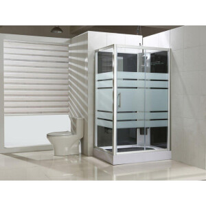 Xellanz Thermo rechts complete douchecabine 120x90x218 alu 5mm glas 10177