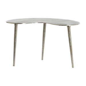 Light & Living Organische Bijzettafel 'Linos' 67 x 49cm, kleur Nikkel
