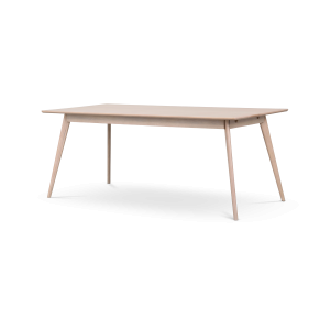 Yumi verlengbare houten eettafel whitewash - 190 x 90 cm