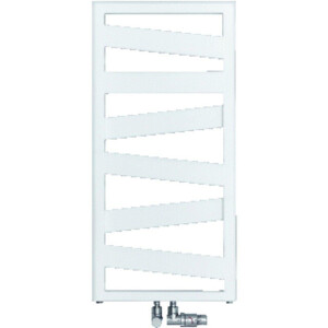Zehnder Ribbon handdoekradiator 166.1x60cm 743watt Staal Wit glans rb-170-060