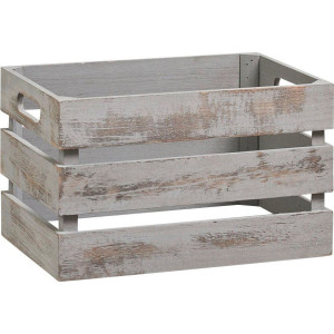 Zeller Present Houten kist Vintage Diepte: ca. 21 cm, Breedte: ca. 31 cm (1 stuk)
