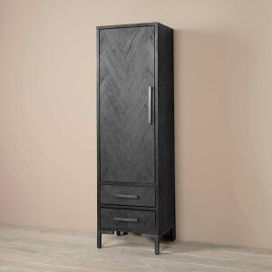 Tower Living Opbergkast 'Ziano' Links, Visgraat, 190 x 55cm, kleur zwart