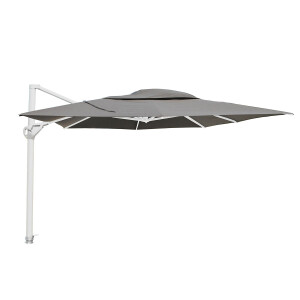 Zweefparasol Hacienda 4 Seasons 300x400cm white frame   (charcoal)