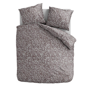 Dekbedovertrek Classic Foliage - Tweepersoons (200x200 Cm) - Paars Microvezel - Natuur - Zydante - Dekbed-Discounter.nl