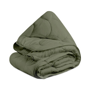 1+1 Gratis Wasbaar Easy Dekbed Zonder Overtrek - Najaarskleuren Groen - Easy - 200x200 Cm (Tweepersoons) - Zydante 300 Gsm - Dekbed-Discounter.nl